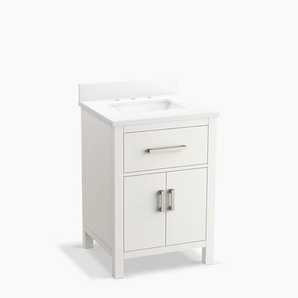 Kohler Kresla 24" bathroom vanity cabinet with sink and quartz top K-40637-BD1-0 - Plumbing Market