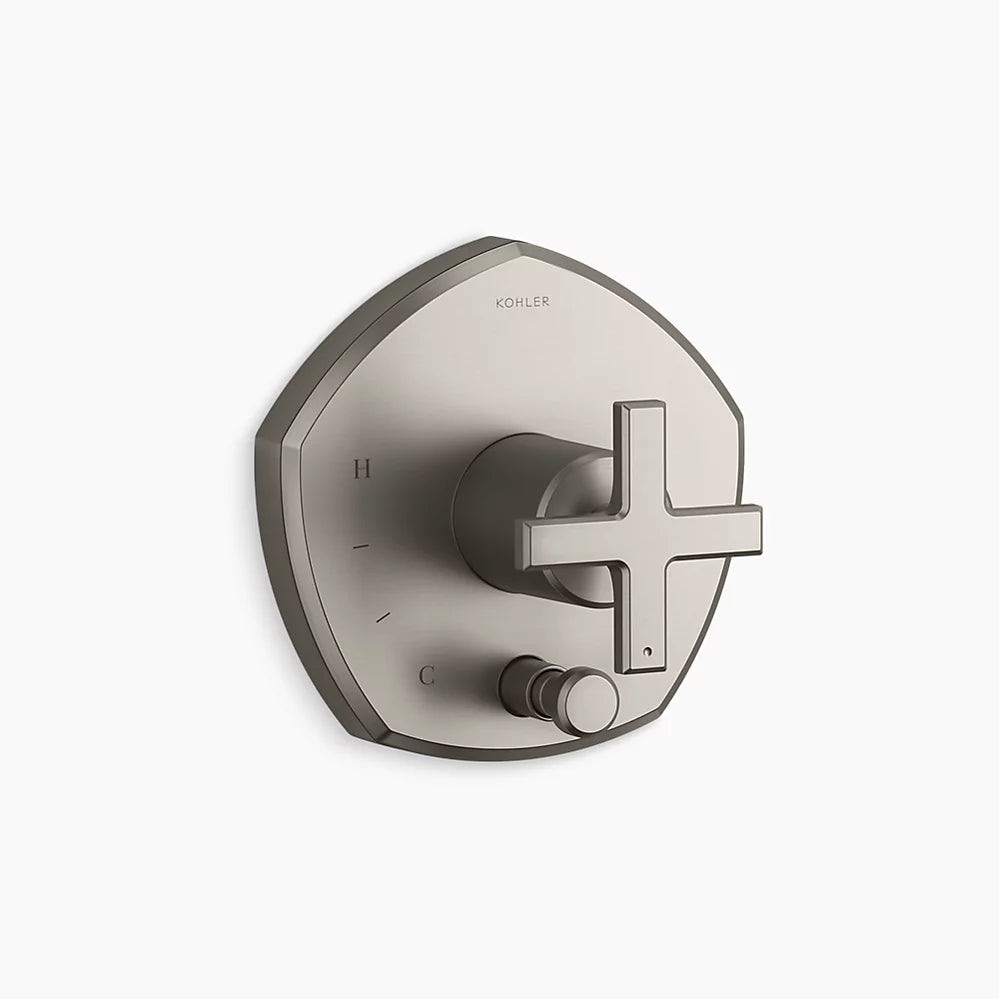 Kohler Occasion Rite-Temp Vlv Trm W/Div T27044-3-BN - Plumbing Market