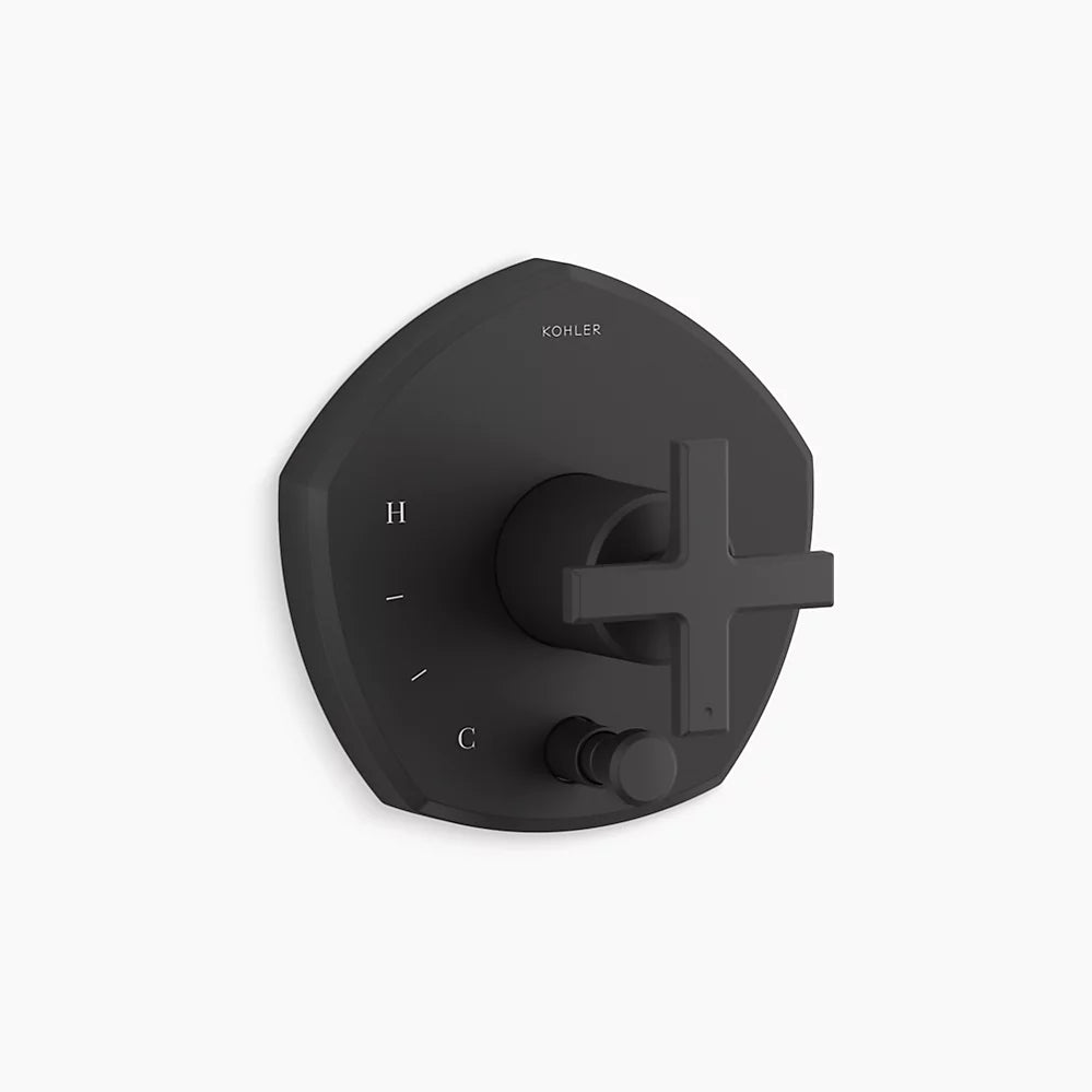 Kohler Occasion Rite-Temp Vlv Trm W/Div T27044-3-BL - Plumbing Market