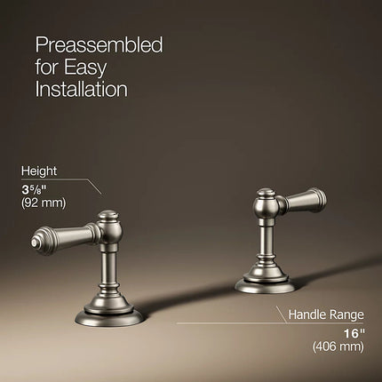 Kohler Artifacts Lever bathroom sink faucet handles K-98068-4-BN - Plumbing Market