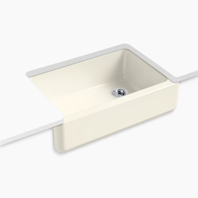 Kohler Whitehaven 32-3/4" undermount single-bowl farmhouse kitchen sink K-5827-96 - Plumbing Market