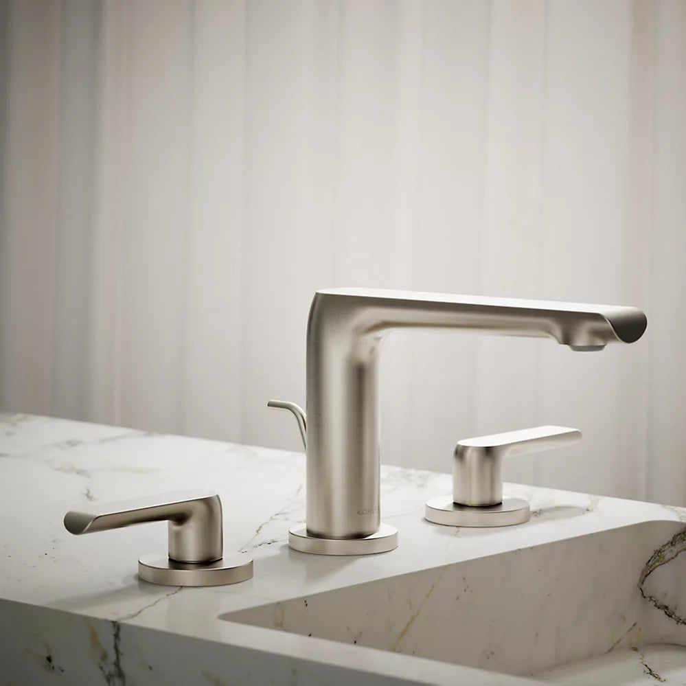 Kohler Avid Widespread bathroom sink faucet, 0.5 gpm K-97352-4N-BN - Plumbing Market