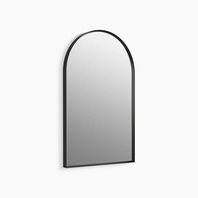 Kohler Essential 20" x 32" arch framed mirror K-30638-BLL - Plumbing Market