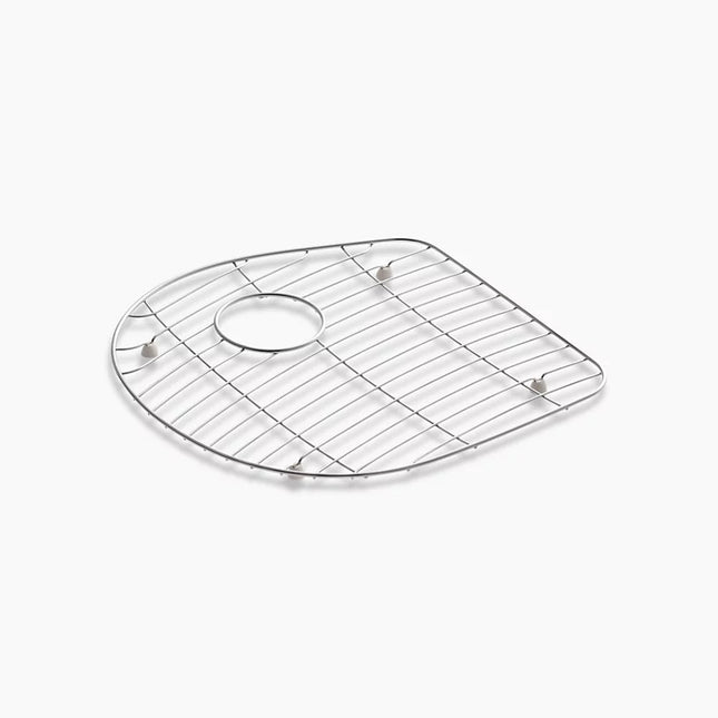 Kohler Iron/Tones Stainless steel sink rack, 16-3/8" x 16-5/16" for left-hand bowl of K-6498 Iron/Tones Smart Divide kitchen sink K-6070-ST - Plumbing Market