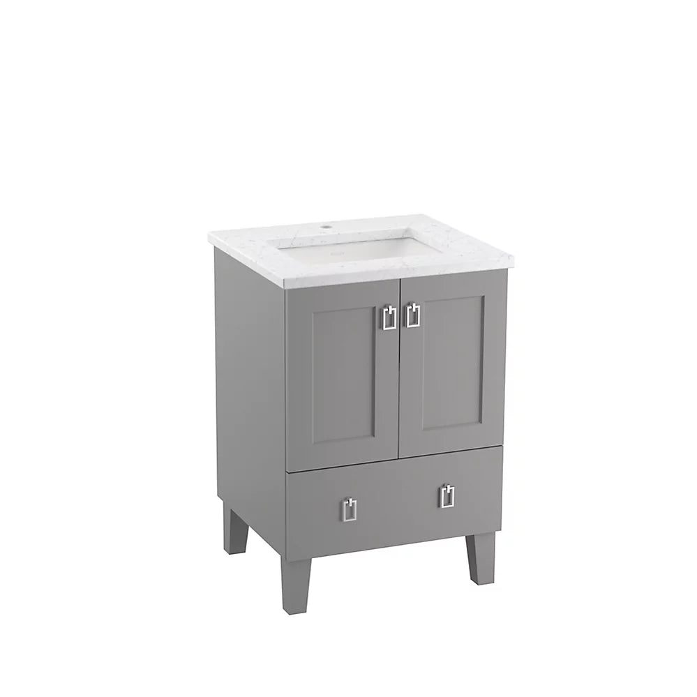 Kohler Poplin 24" bathroom vanity cabinet K-99527-LG-1WT - Plumbing Market