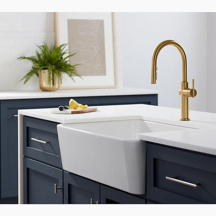 Kohler Ironridge 34" undermount single-bowl farmhouse kitchen sink K-24268-96 - Plumbing Market
