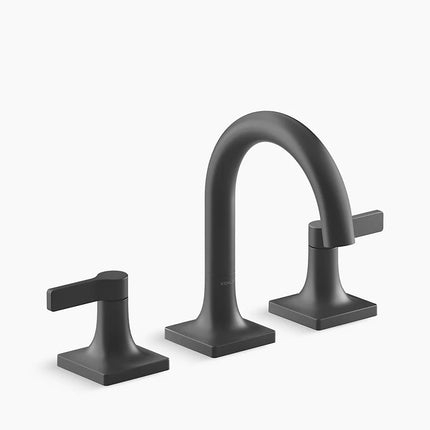 Kohler Venza Widespread bathroom sink faucet, 0.5 gpm K-28125-4N-BL - Plumbing Market