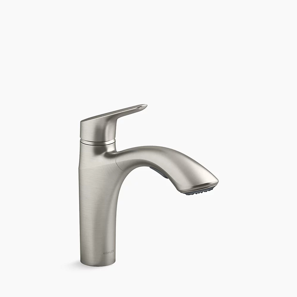 Kohler Rival Pull-out kitchen sink faucet with two-function sprayhead K-30468-VS - Plumbing Market