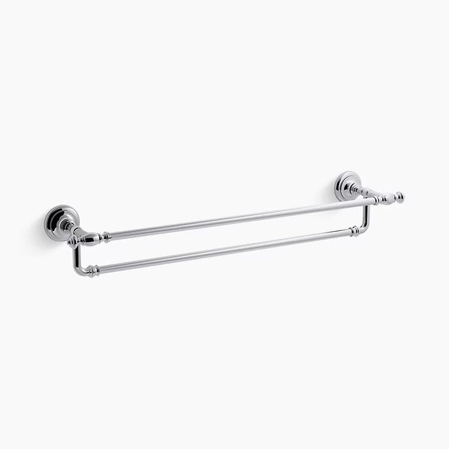 Kohler Artifacts 24" double towel bar K-72570-CP - Plumbing Market