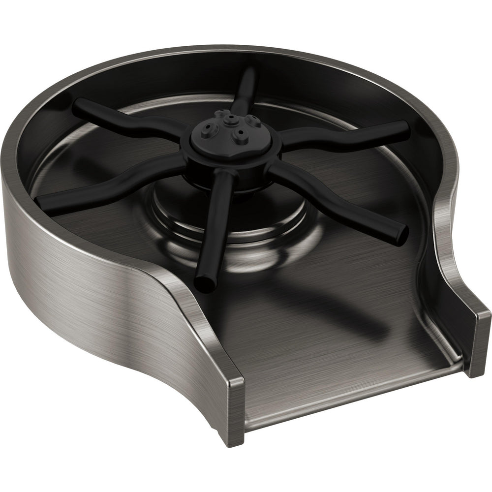 Delta Metal Glass Rinser - Black Stainless