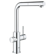 GROHE Blue Single-Handle Pull-Out Kitchen Faucet Single Spray 6.6 L/min (1.75 gpm) with Chilled and Sparkling Water - Plumbing Market
