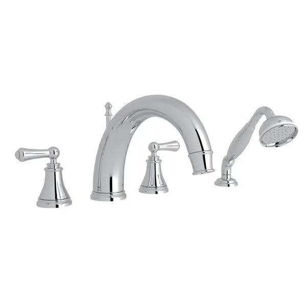 Georgian Era™ 4-Hole Deck Mount Tub Filler With C-Spout - Plumbing Market