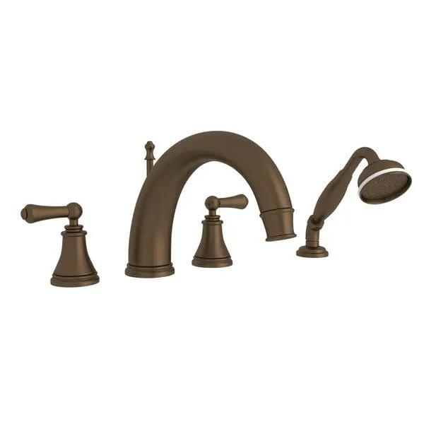 Georgian Era™ 4-Hole Deck Mount Tub Filler With C-Spout - Plumbing Market