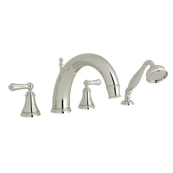 Georgian Era™ 4-Hole Deck Mount Tub Filler With C-Spout - Plumbing Market