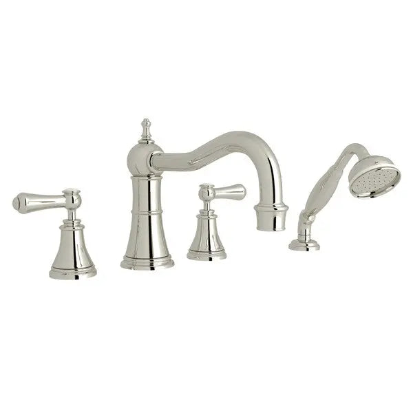 Georgian Era™ 4-Hole Deck Mount Tub Filler With Column Spout - Plumbing Market