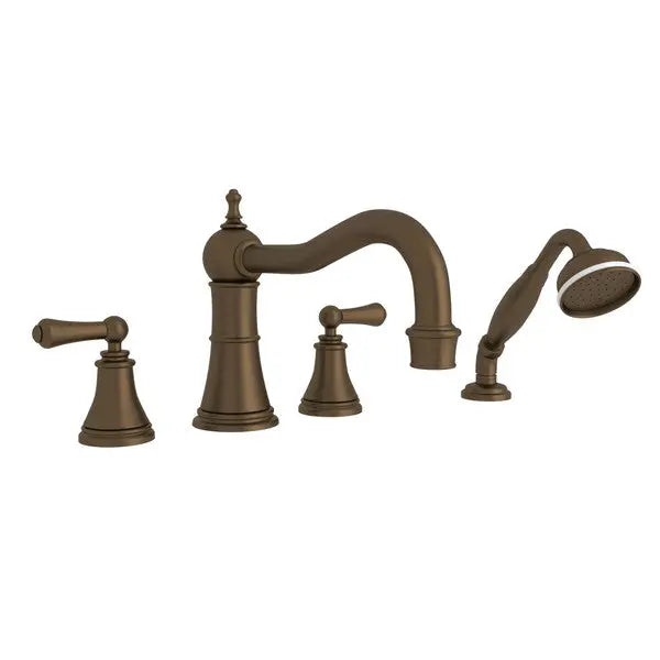 Georgian Era™ 4-Hole Deck Mount Tub Filler With Column Spout - Plumbing Market