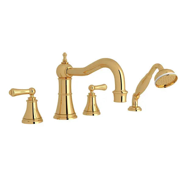Georgian Era™ 4-Hole Deck Mount Tub Filler With Column Spout - Plumbing Market
