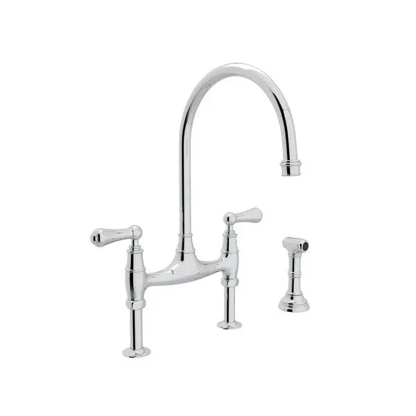 Georgian Era™ Bridge Kitchen Faucet With Side Spray - Plumbing Market