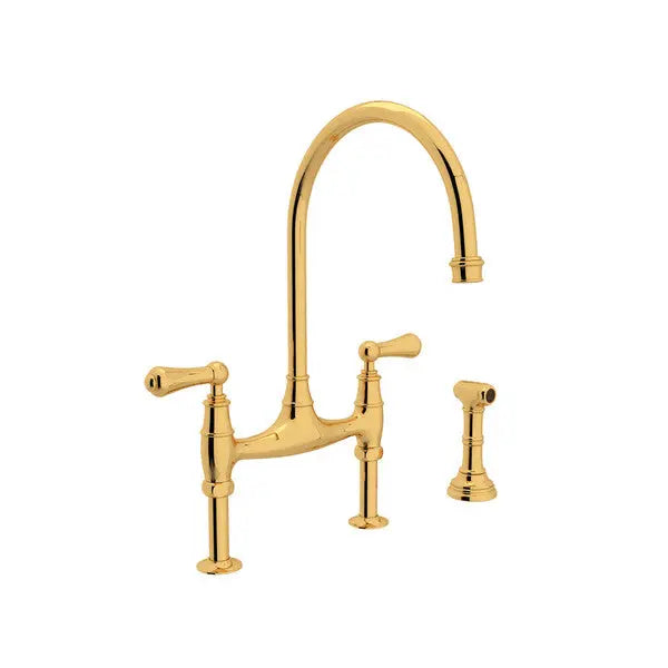 Georgian Era™ Bridge Kitchen Faucet With Side Spray - Plumbing Market