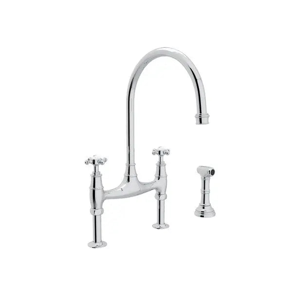 Georgian Era™ Bridge Kitchen Faucet With Side Spray - Plumbing Market