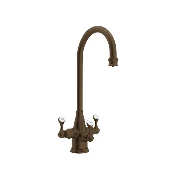 Georgian Era™ Three Handle Bar/Food Prep Filter Kitchen Faucet - Plumbing Market