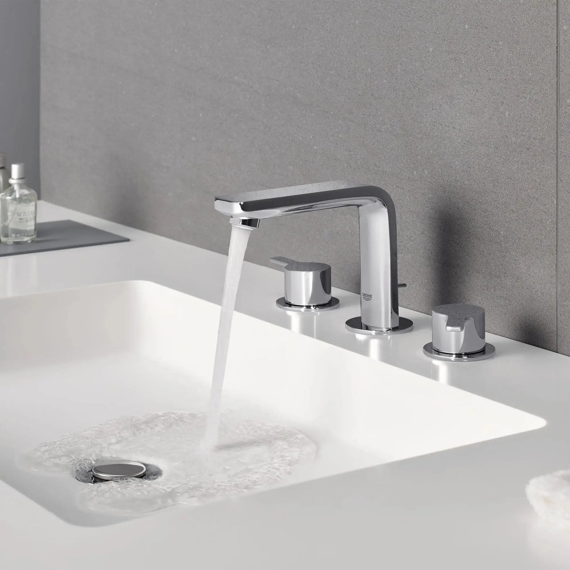 Grohe LINEARE WIDESPREAD BATHROOM FAUCET  Hard Graphite 20578A0A - Plumbing Market