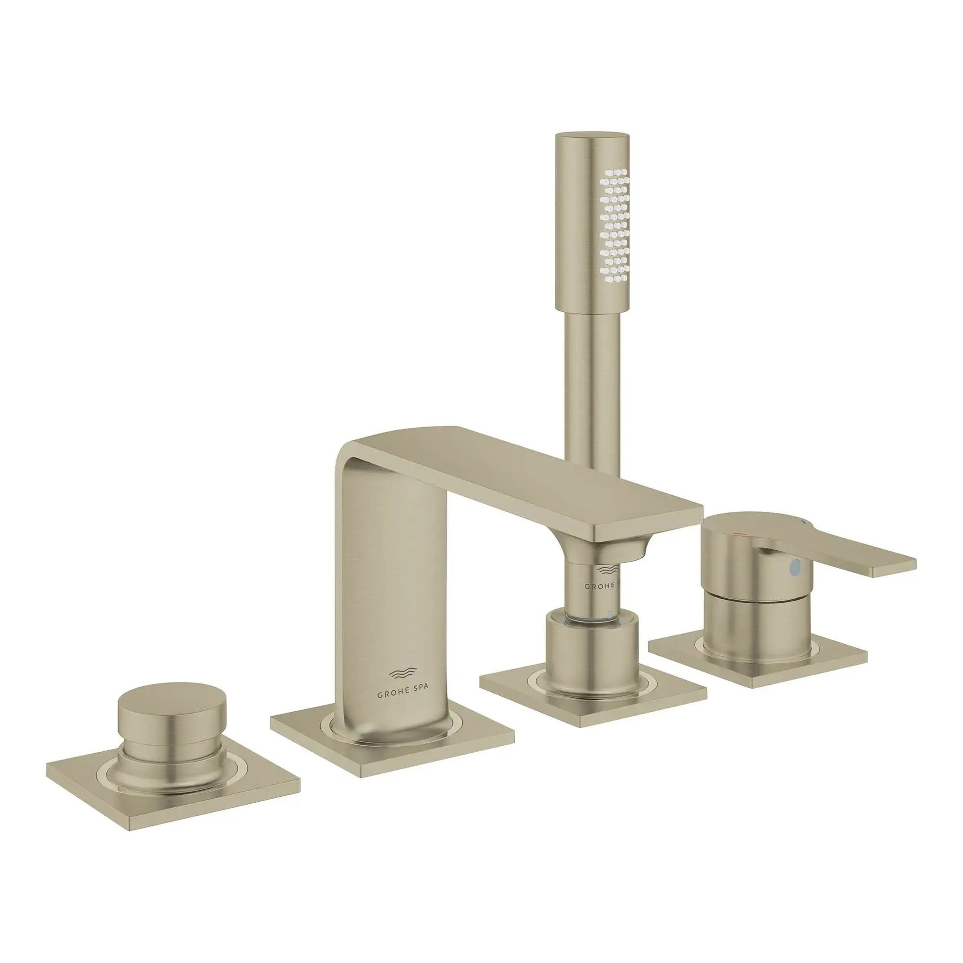 Grohe ALLURE 4-HOLE ROMAN TUB FILLER WITH HS  Brushed Nickel 19316EN1 - Plumbing Market