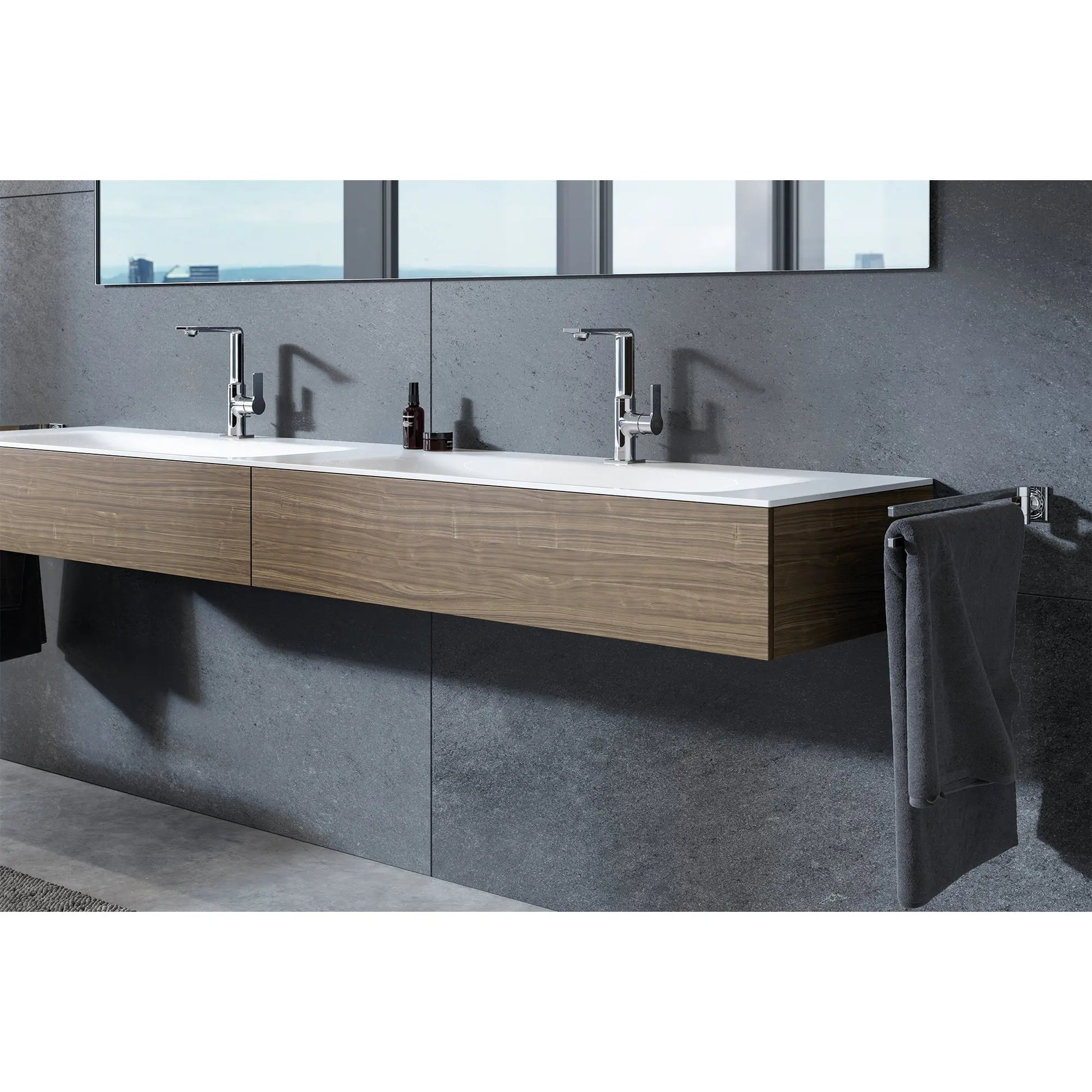 Grohe ALLURE DOUBLE TOWEL BAR  Chrome 40342001 - Plumbing Market