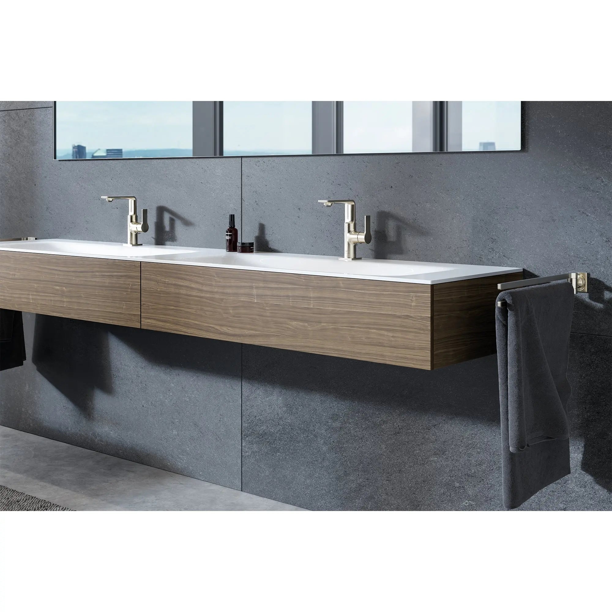 Grohe ALLURE LAVATORY CENTERSET L-SIZE  Brushed Nickel 23858EN1 - Plumbing Market