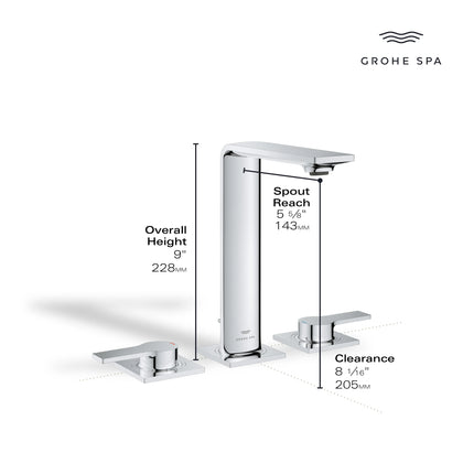 Grohe ALLURE LAVATORY WIDESET M-SIZE  Chrome 20584001 - Plumbing Market