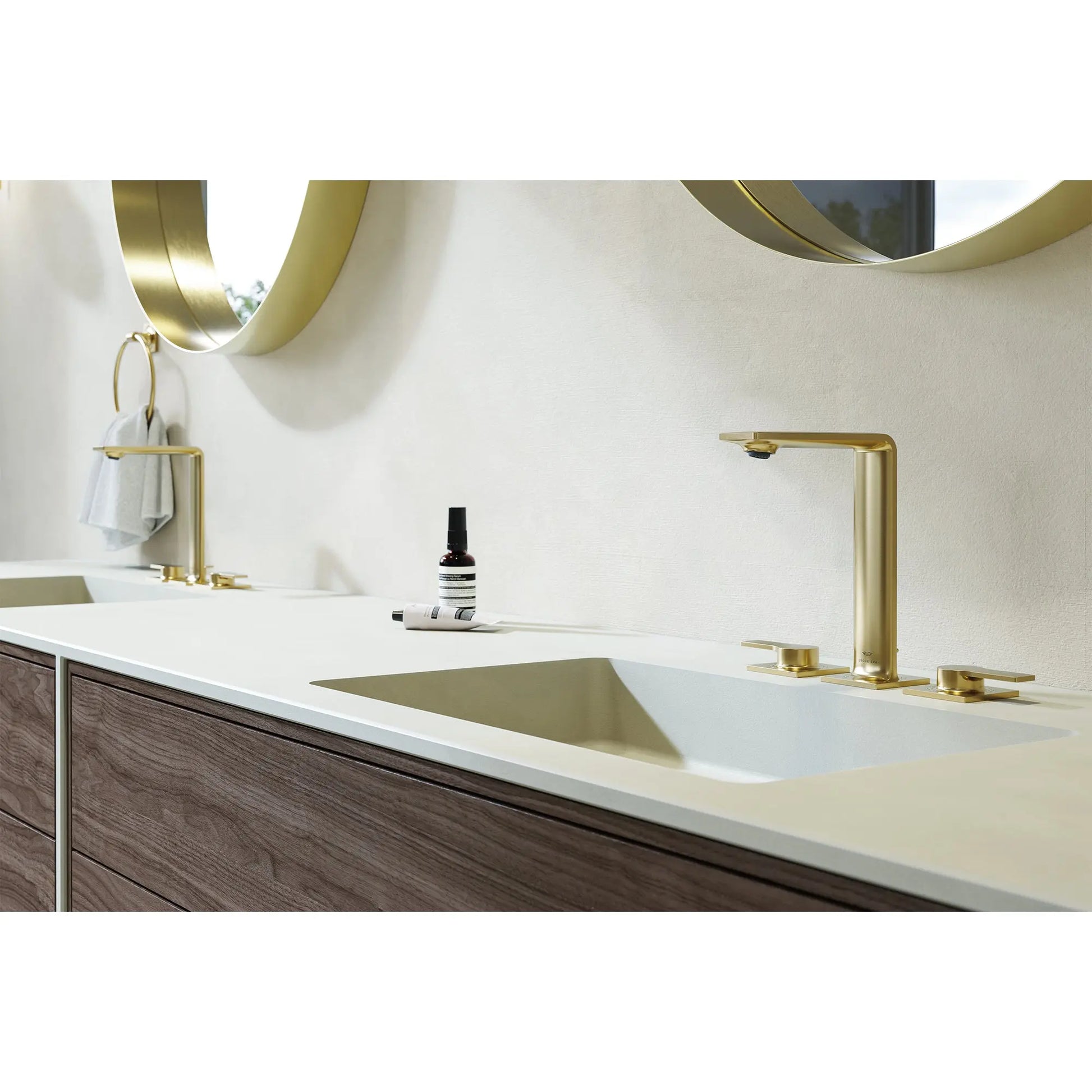 Grohe ALLURE NEW 2-HANDLE SINK M  Brushed Cool Sunrise 20584GN1 - Plumbing Market