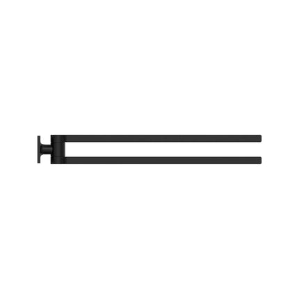 Grohe ALLURE NEW DOUBLE TOWEL BAR Matte Black 403422431 - Plumbing Market