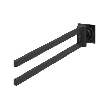 Grohe ALLURE NEW DOUBLE TOWEL BAR Matte Black 403422431 - Plumbing Market