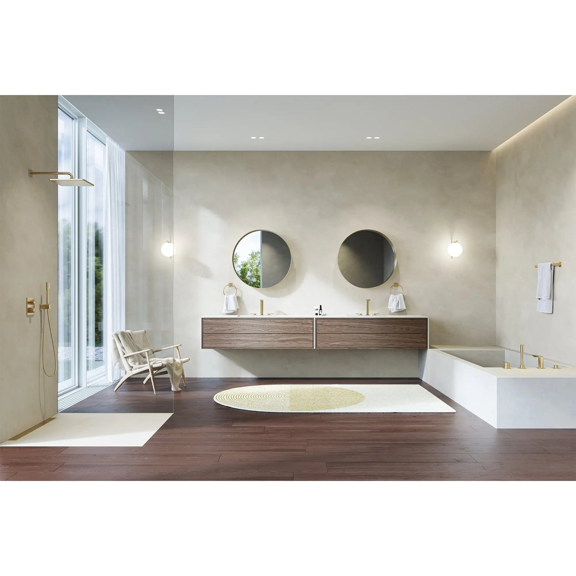 Grohe ALLURE NEW OHM BATH 4-H  Brushed Cool Sunrise 19316GN1 - Plumbing Market