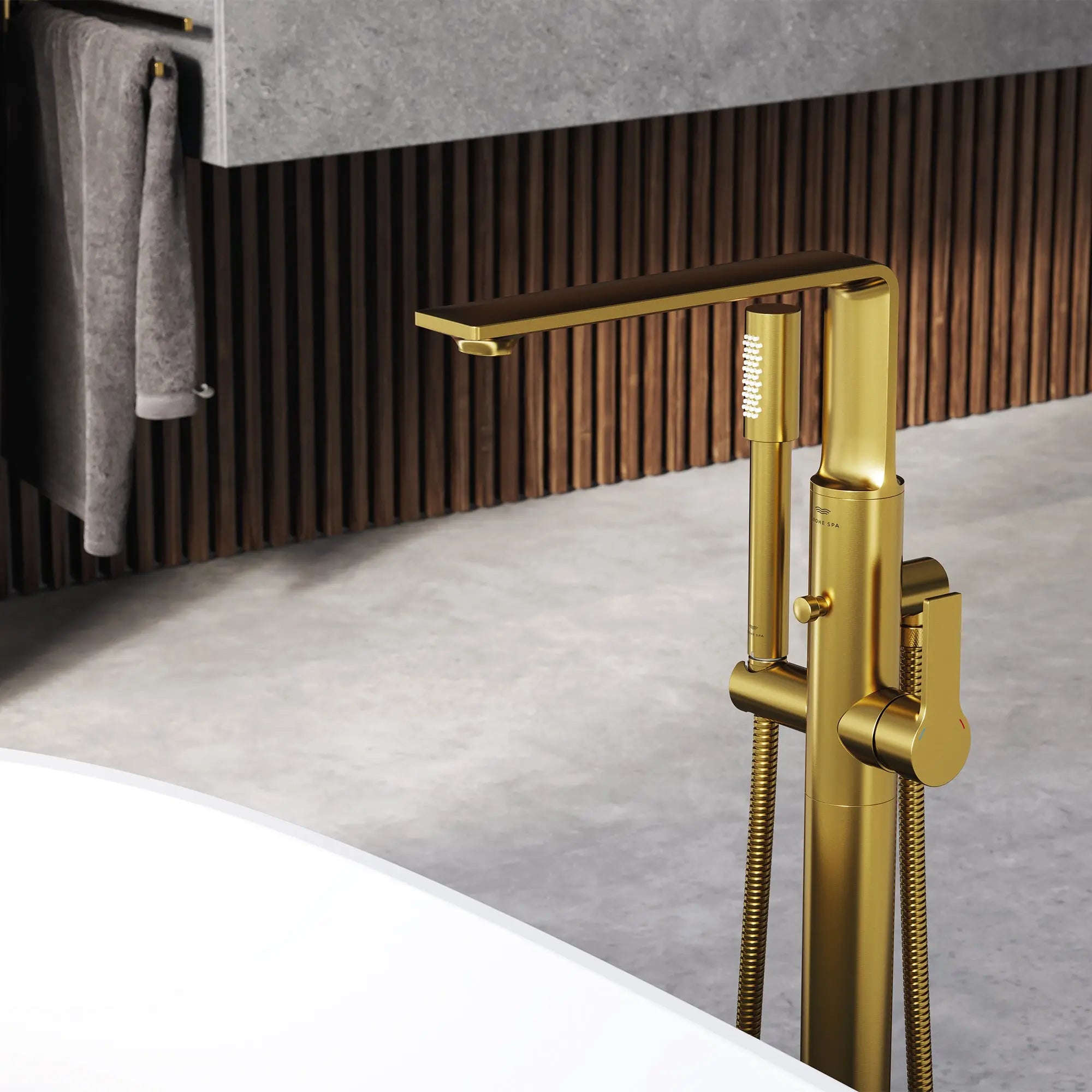 Grohe ALLURE NEW OHM BATH FREEST. +SHW  Brushed Cool Sunrise 25222GN1 - Plumbing Market
