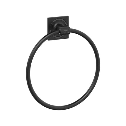 Grohe ALLURE NEW TOWEL RING Matte Black 403392431 - Plumbing Market
