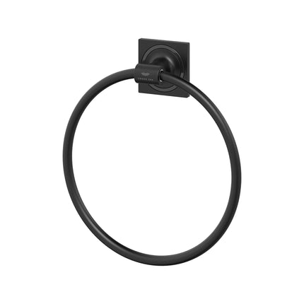 Grohe ALLURE NEW TOWEL RING Matte Black 403392431 - Plumbing Market