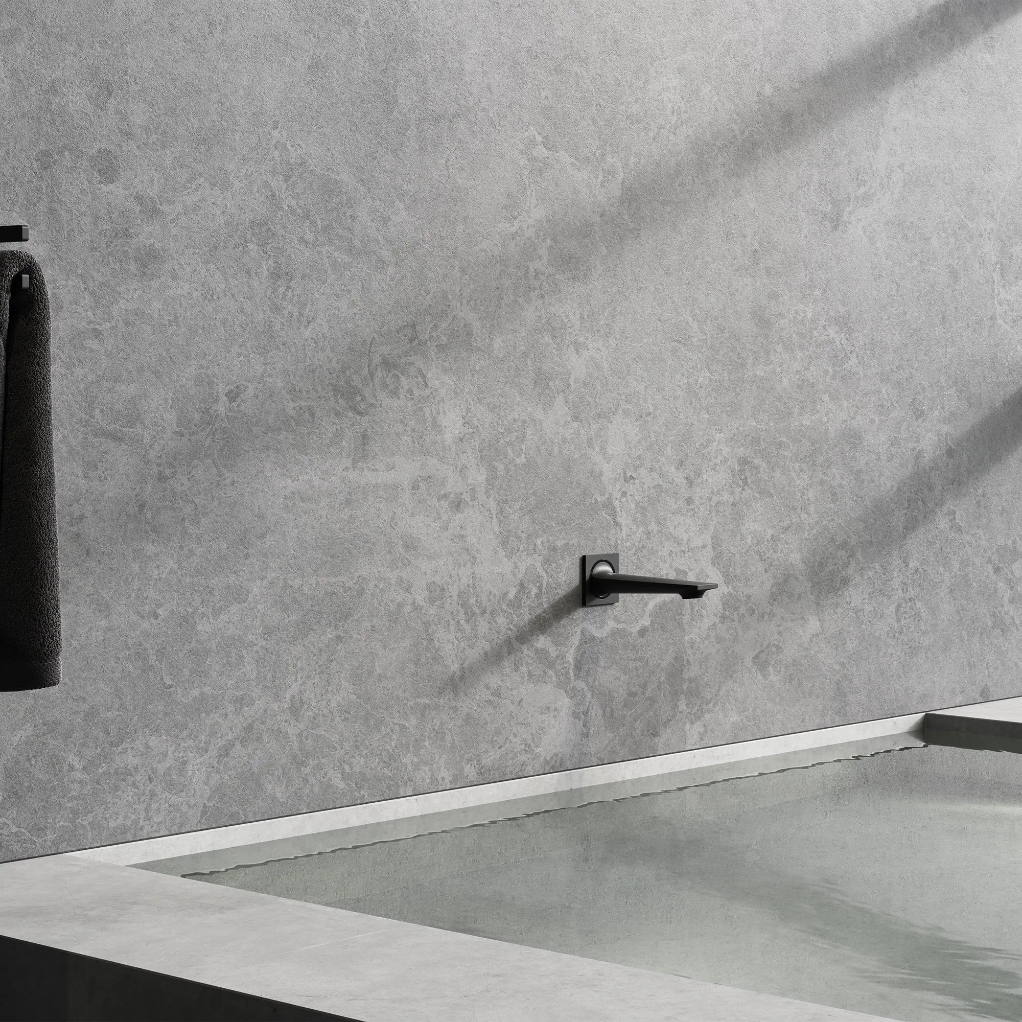Grohe ALLURE NEW TUB SPOUT WALL MOUNT Matte Black 132652431 - Plumbing Market