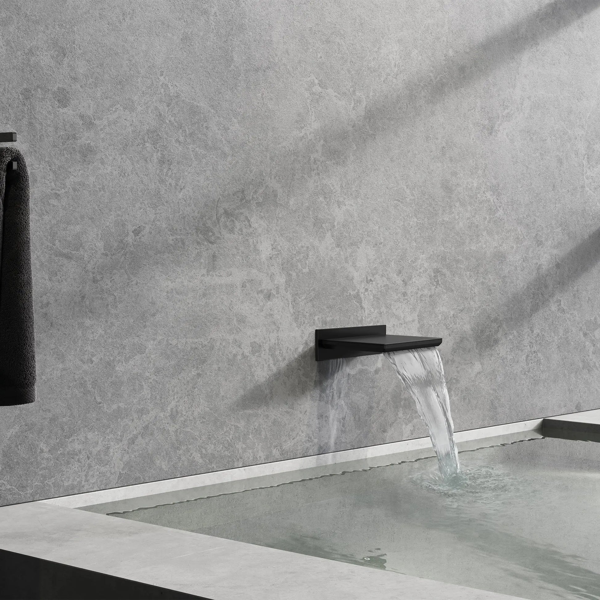 Grohe ALLURE NEW TUB SPOUT WALL MOUNT Matte Black 133912431 - Plumbing Market