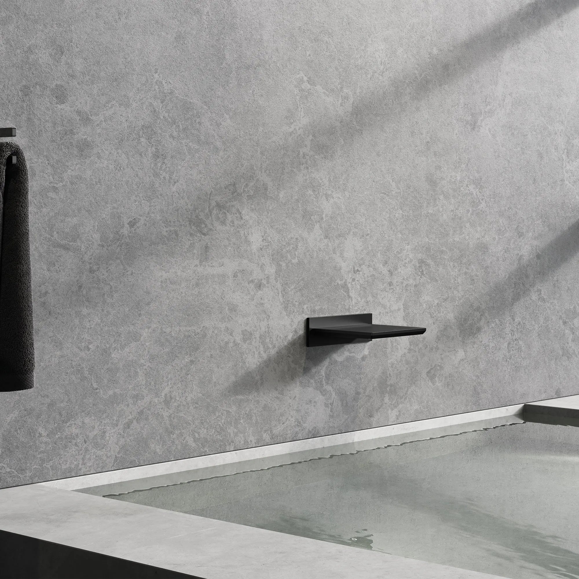 Grohe ALLURE NEW TUB SPOUT WALL MOUNT Matte Black 133912431 - Plumbing Market