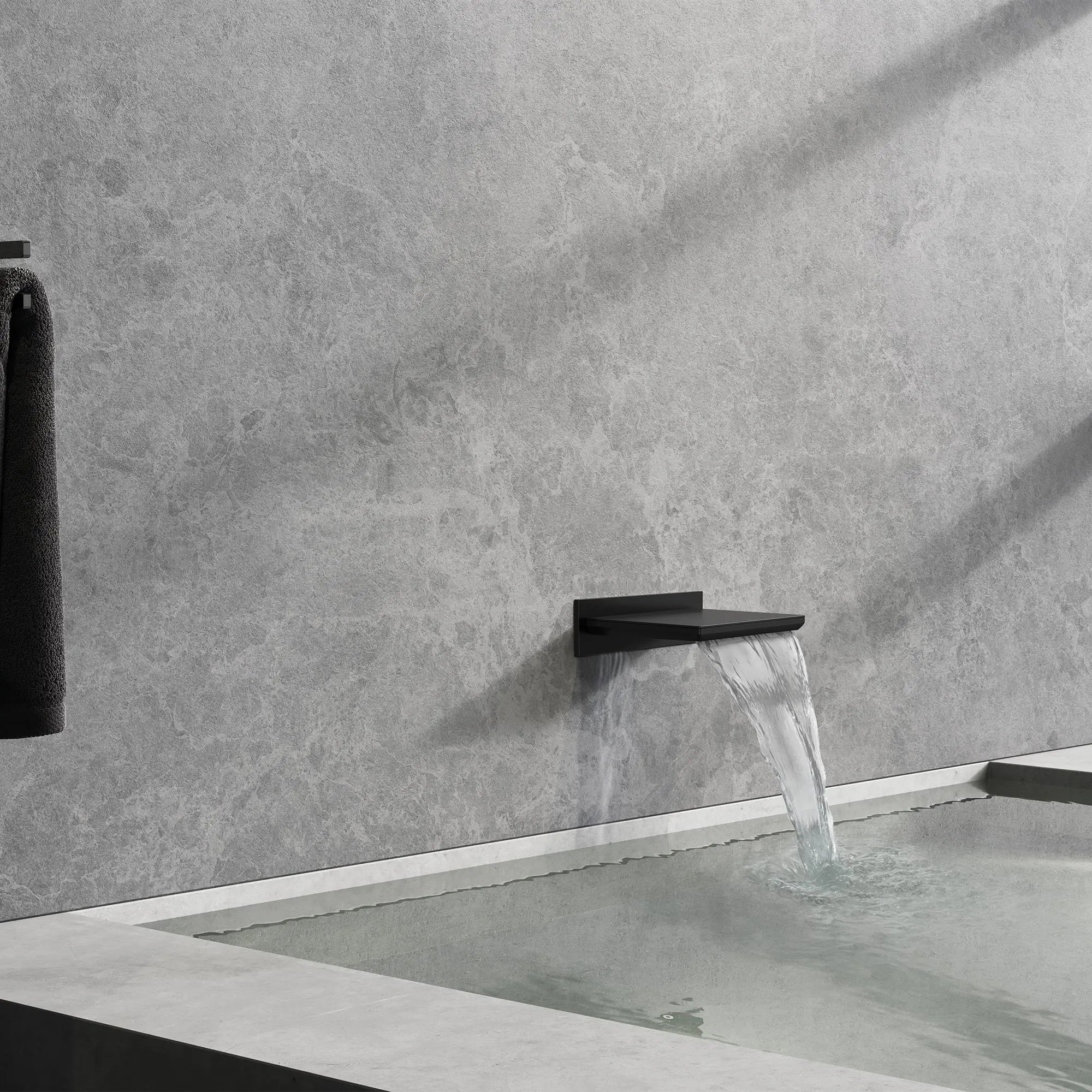 Grohe ALLURE NEW TUB SPOUT WALL MOUNT Matte Black 133912431 - Plumbing Market
