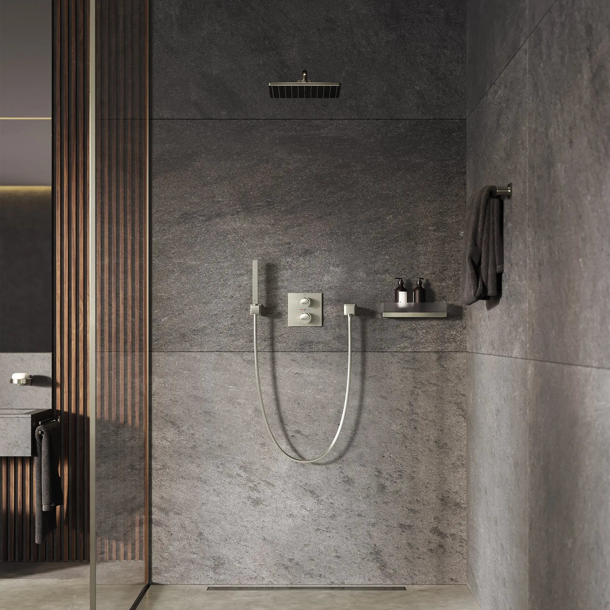 Grohe ALLURE THM SHOWER MIXER W/ 2-WAY DIVERT  Brushed Nickel 29178EN1 - Plumbing Market