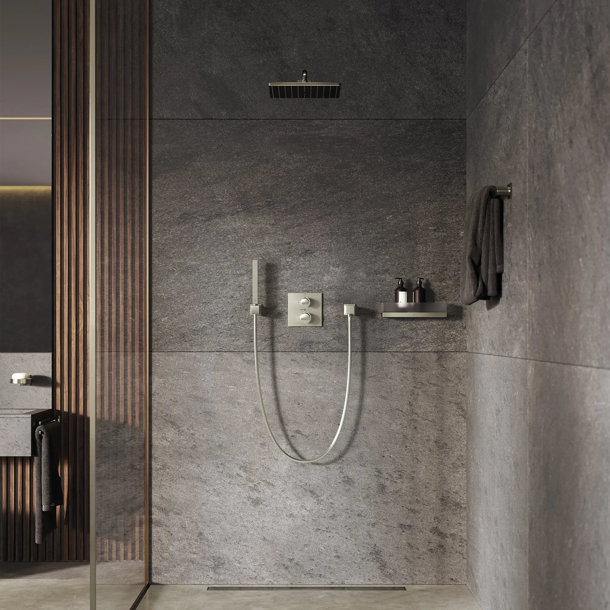 Grohe ALLURE THM SHOWER MIXER W/ 2-WAY DIVERT  Brushed Nickel 29178EN1 - Plumbing Market