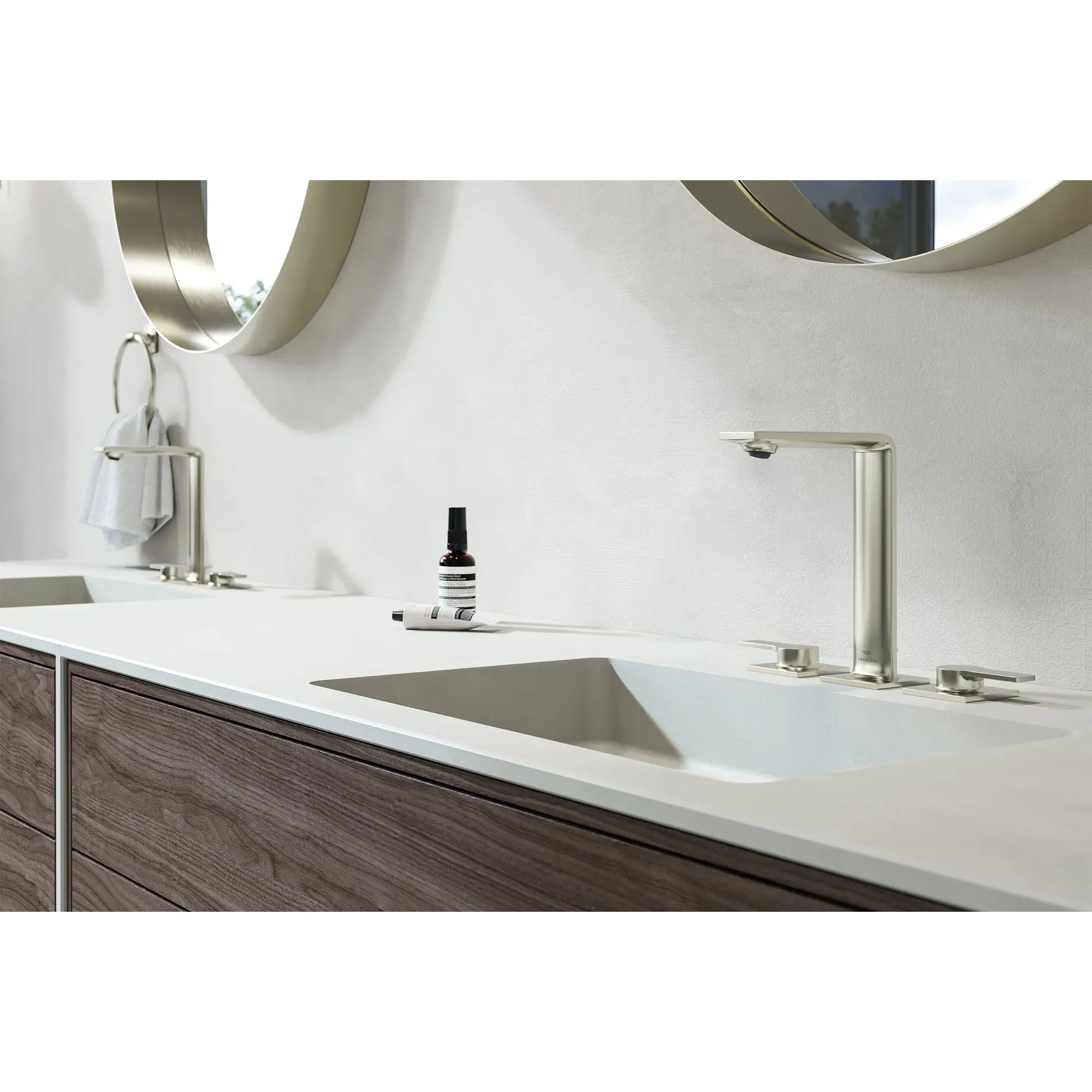 Grohe ALLURE TOWEL RING  Brushed Nickel 40339EN1 - Plumbing Market
