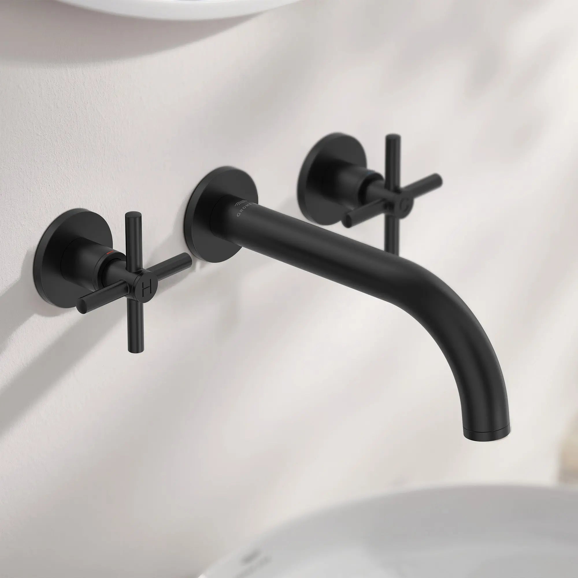 Grohe ATRIO 3H SINK M 1.2GPM Matte Black 206632430 - Plumbing Market