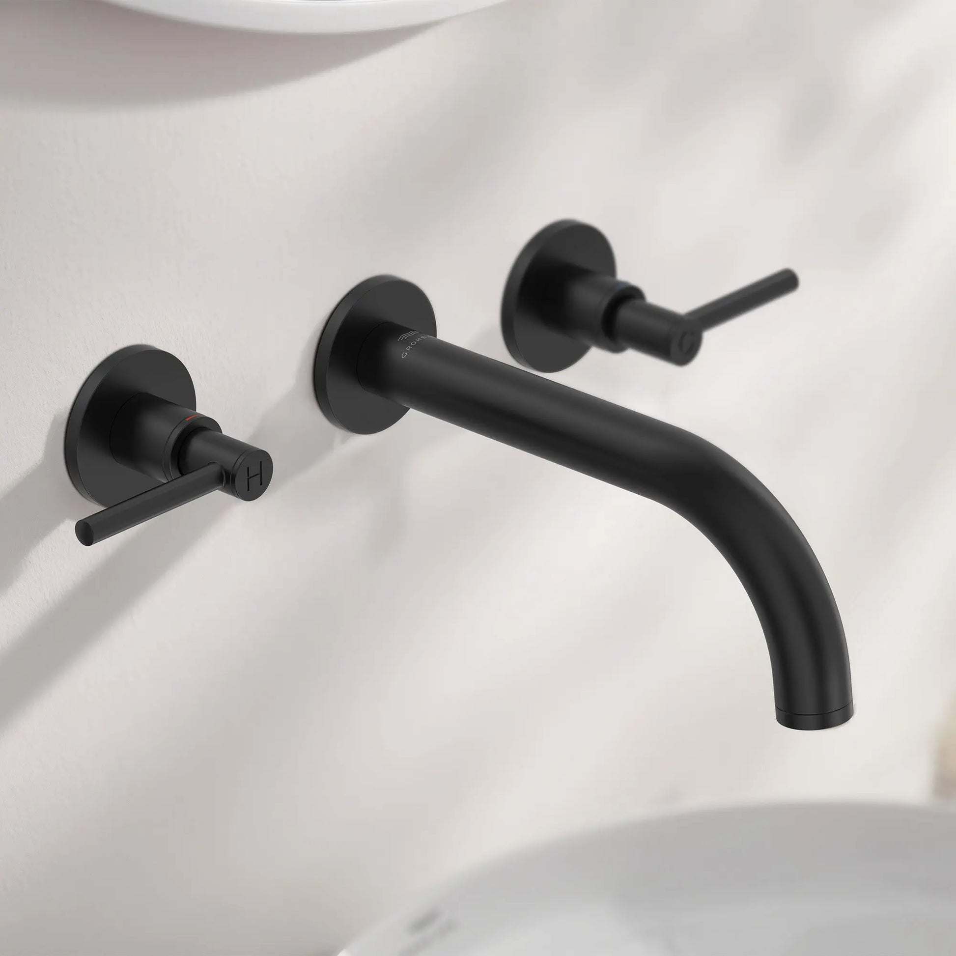 Grohe ATRIO 3H SINK M 1.2GPM Matte Black 206632430 - Plumbing Market