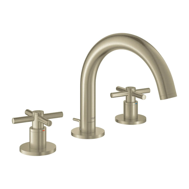 Grohe ATRIO NEW 2HDL BASIN 3-H M  Brushed Nickel 20660EN0 - Plumbing Market