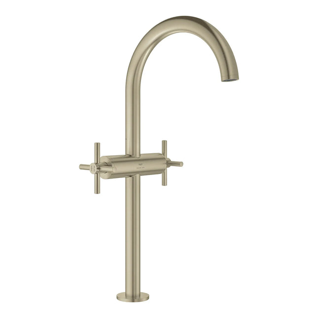 Grohe ATRIO NEW 2HDL VESSEL BASIN SMTH B XL US  Brushed Nickel 21161EN0 - Plumbing Market
