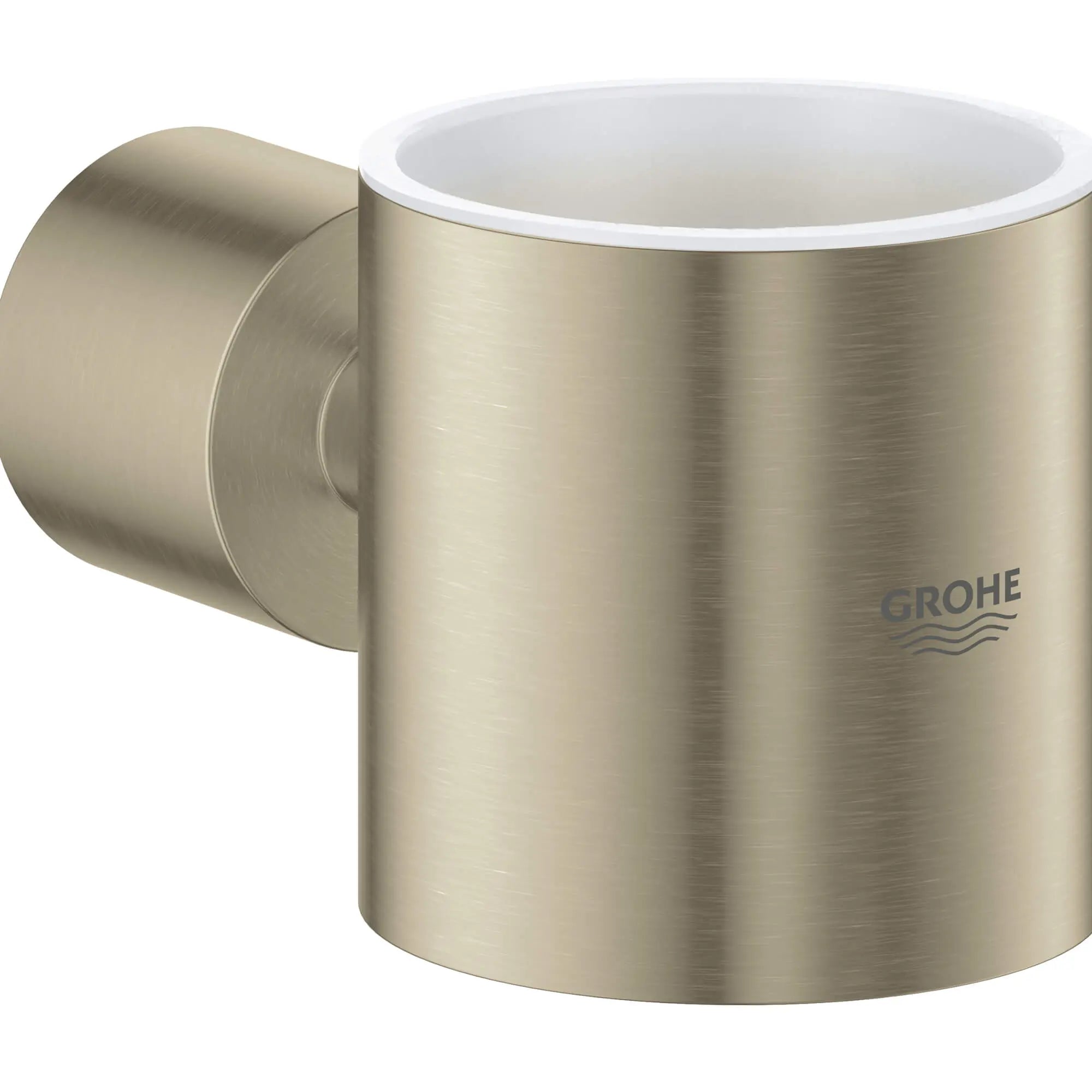 Grohe ATRIO NEW GLASS HOLDER - BRNI  Brushed Nickel 40304EN3 - Plumbing Market