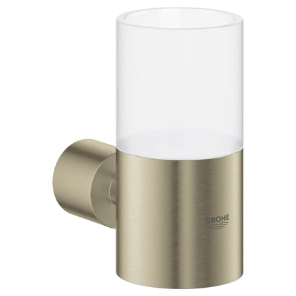 Grohe ATRIO NEW GLASS HOLDER - BRNI  Brushed Nickel 40304EN3 - Plumbing Market